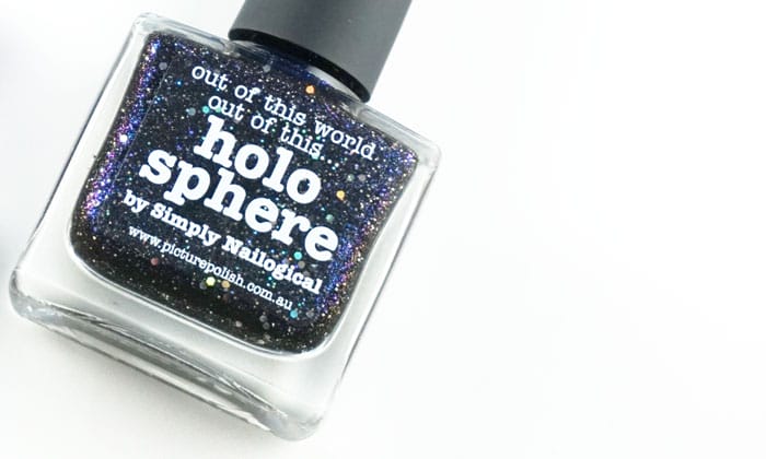 Showing the bottle of Picture polish holo spere