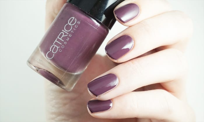 Swatch of catrice berry necessary! A dark purple nail polish