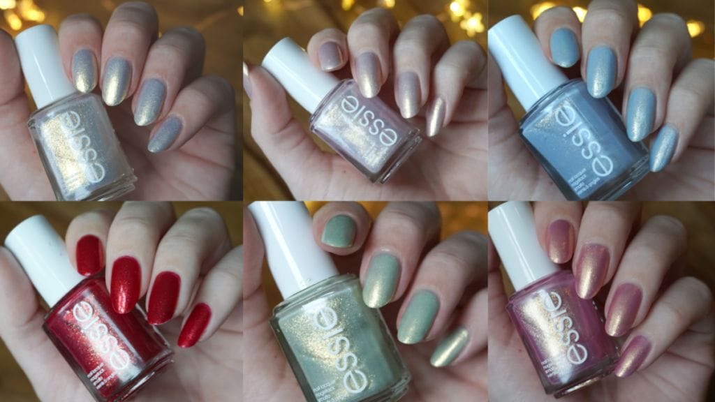 All swatches of the Essie Winter/Holiday 2020 collection