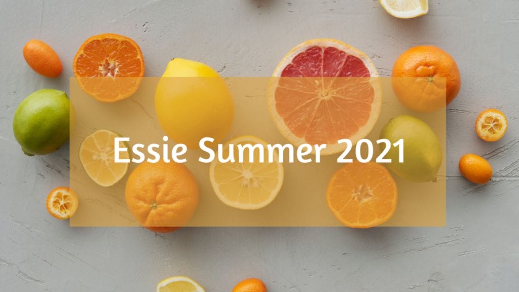 Picture with the colors of the Essie 2020 summer collection