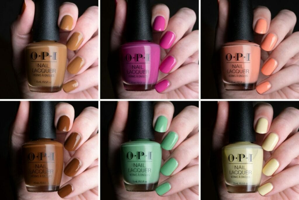 Swatches of the OPI Spring 2024 ‘Your way’ collection